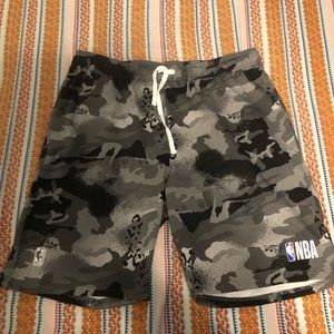 Grey Camo NBA shorts